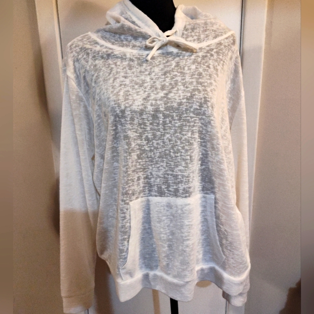 💜5/$25💜New Sheer White Hoodie